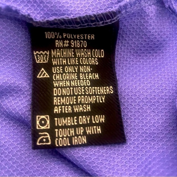 Bolle Tech Golf Polo Men’s Shirt Size XXL Purple 100% Polyester - Picture 7 of 8